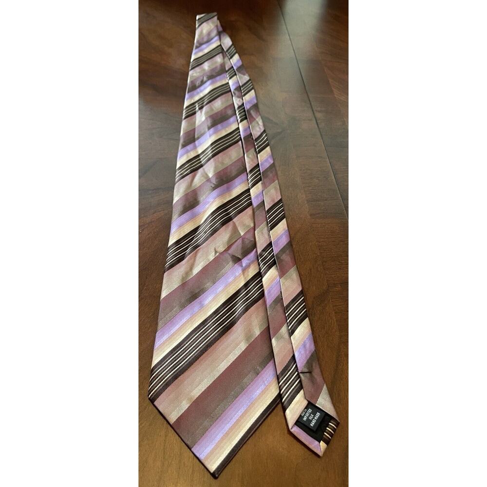 Kenneth Cole Hand Made 100% Imported Silk Men’s Neck Tie Made In China - Picture 3 of 9